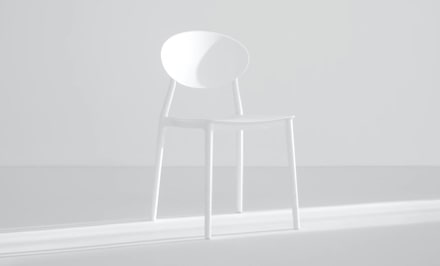 chair with white overlay